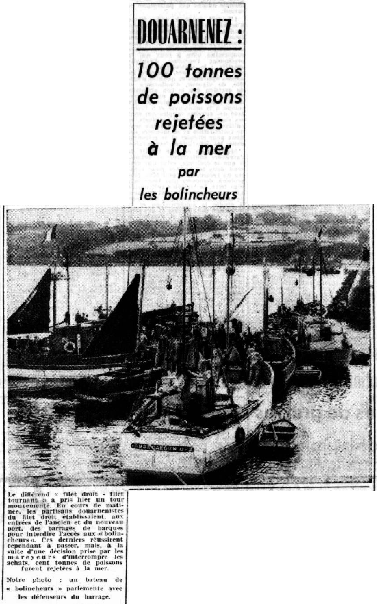 Douarnenez 100 Tonnes De Poissons Rejet es La Mer Par Les 
